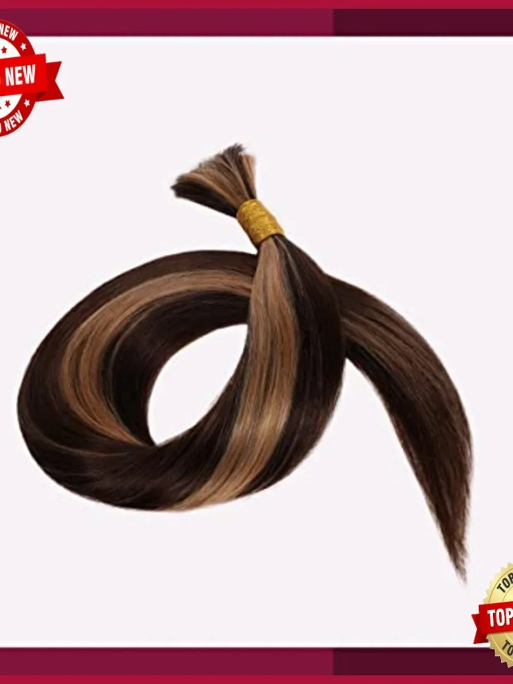 18 Inch Human Hair Extensions for Micro Braiding, 100g, Straight Texture